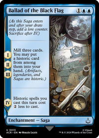 Ballad of the Black Flag - Universes Beyond: Assassin's Creed (ACR) #13 - Uncommon Magic: The Gathering Trading Card