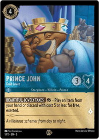 Prince John - Gold Lover - Disney Lorcana Promo Cards (DLPC) #1 - Promo Disney Lorcana Trading Card