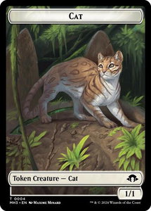 Cat // Energy Reserve Double-Sided Token - Modern Horizons 3 (MH3) #4 // 36 - Token Magic: The Gathering Trading Card