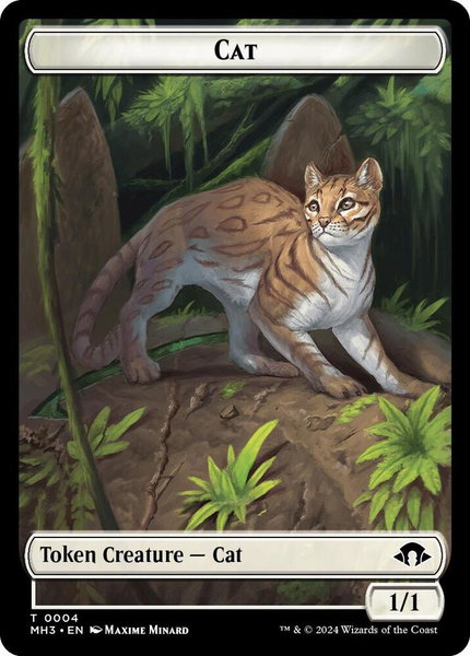 Cat // Energy Reserve Double-Sided Token trading card from Modern Horizons 3 Cat // Energy Reserve Double-Sided Token - Modern Horizons 3 Magic: The Gathering trading card