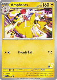 Ampharos - Pikachu 28 - Battle Academy 2024 (BA24) #109 - Promo Pokémon Trading Card