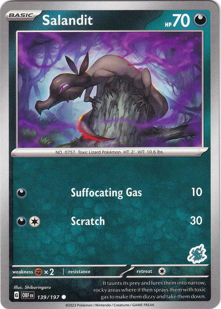 Salandit - Darkrai Deck - Battle Academy 2024 Pokémon trading card
