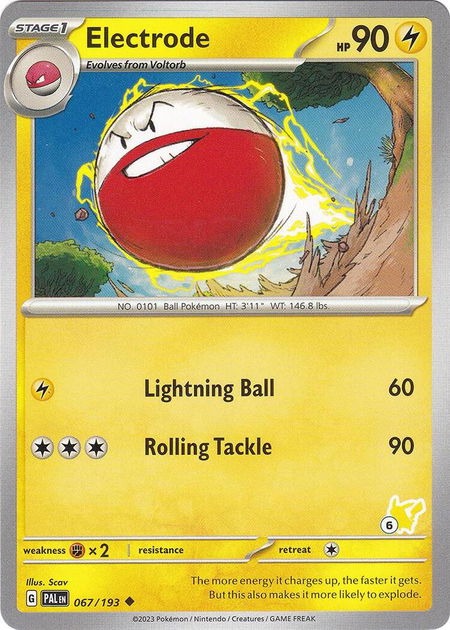Electrode - Pikachu 6 - Battle Academy 2024 Pokémon trading card