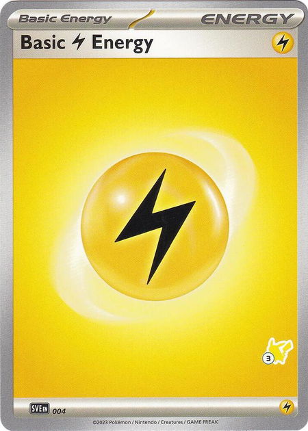Basic Lightning Energy - Pikachu 3 - Battle Academy 2024 Pokémon trading card