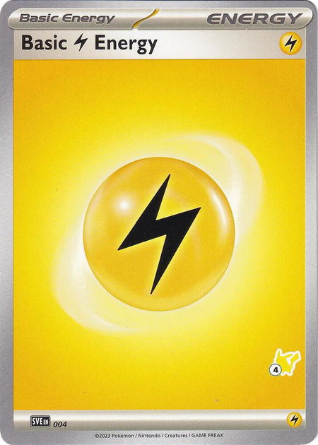 Basic Lightning Energy - Pikachu 4 - Battle Academy 2024 Pokémon trading card