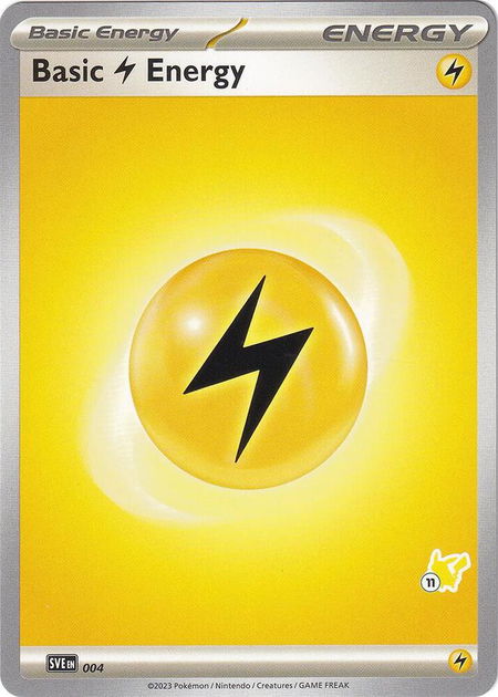 Basic Lightning Energy - Pikachu 11 - Battle Academy 2024 Pokémon trading card