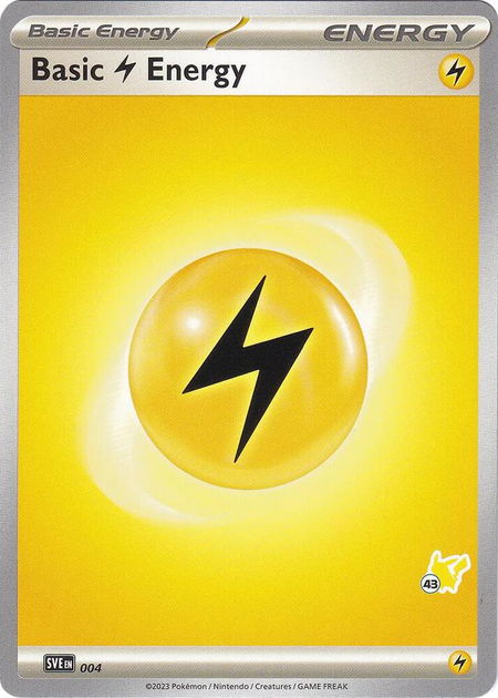Basic Lightning Energy - Pikachu 43 - Battle Academy 2024 Pokémon trading card