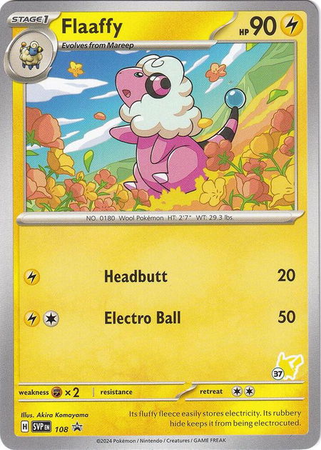 Flaaffy - Pikachu 37 - Battle Academy 2024 Pokémon trading card