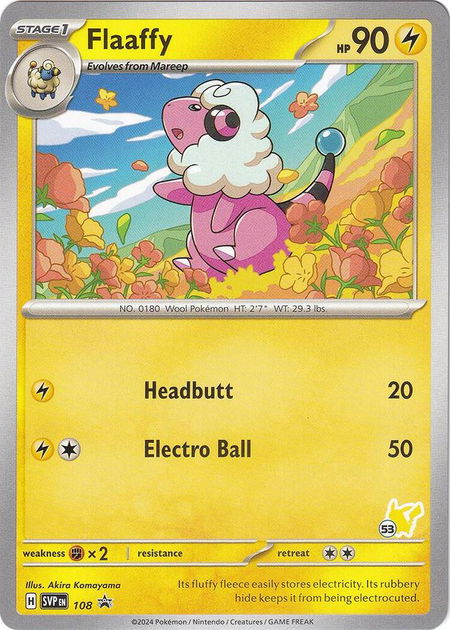 Flaaffy - Pikachu 53 - Battle Academy 2024 Pokémon trading card