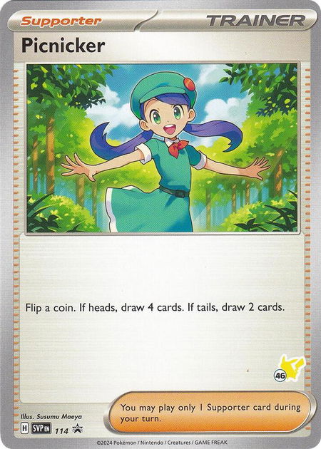 Picnicker - Pikachu 46 - Battle Academy 2024 Pokémon trading card