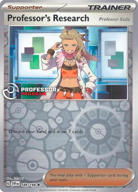Professor's Research - 189/198 (2023) - Professor Program Promos Pokémon trading card