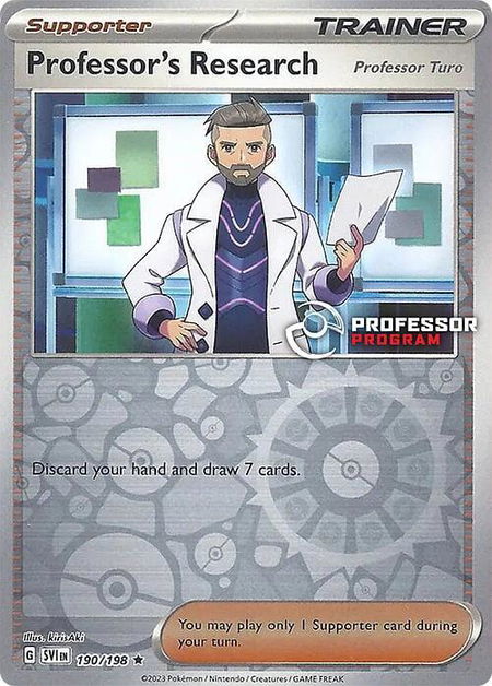 Professor's Research - 190/198 (2023) - Professor Program Promos Pokémon trading card