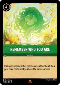 Remember Who You Are - Shimmering Skies (5) #97/204 - Rare Disney Lorcana Trading Card