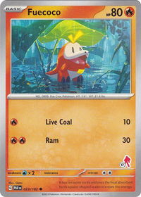 Fuecoco - Armarouge 17 - Battle Academy 2024 (BA24) #023/182 - Common Pokémon Trading Card