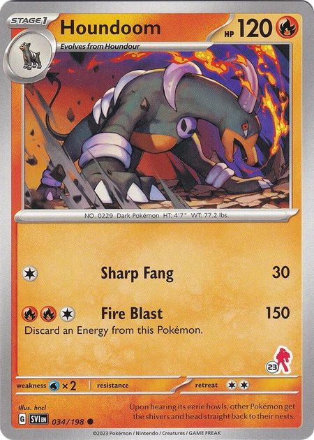 Houndoom - Armarouge 23 - Battle Academy 2024 Pokémon trading card