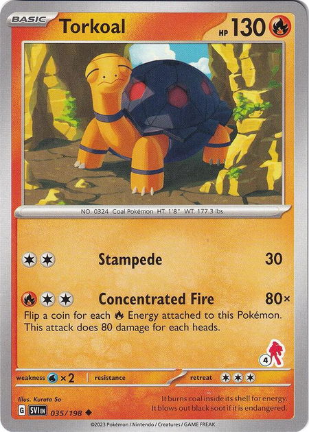 Torkoal - Armarouge 4 - Battle Academy 2024 Pokémon trading card