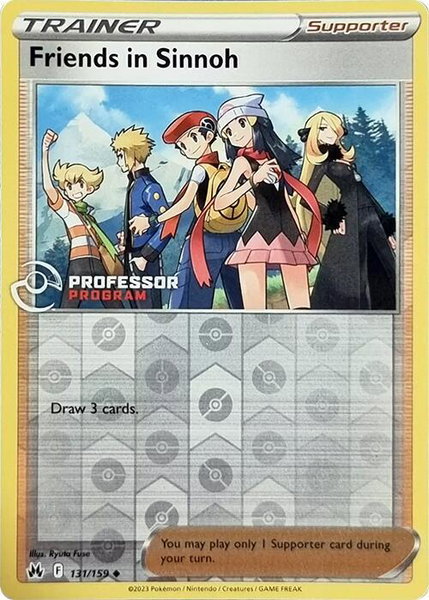 Friends in Sinnoh - 131/159 (2023) trading card from Professor Program Promos Friends in Sinnoh - 131/159 (2023) - Professor Program Promos Pokémon trading card