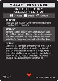 Magic Minigame: Into The Story: Assassin Edition - Universes Beyond: Assassin's Creed (ACR) #1 - Special Magic: The Gathering Trading Card