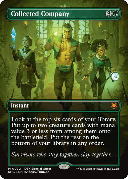 Collected Company (Borderless) trading card from Special Guests Collected Company (Borderless) - Special Guests Magic: The Gathering trading card