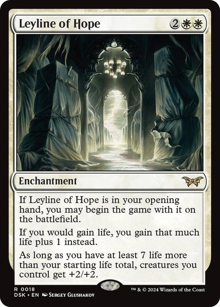 Leyline of Hope - Duskmourn: House of Horror Magic: The Gathering trading card