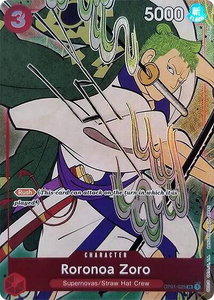 Roronoa Zoro (English Version 1st Anniversary Set) - One Piece Promotion Cards (OP-PR) #OP01-025 - Super Rare One Piece Trading Card