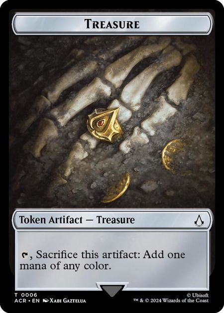 Treasure Token trading card from Universes Beyond: Assassin's Creed Treasure Token - Universes Beyond: Assassin's Creed Magic: The Gathering trading card