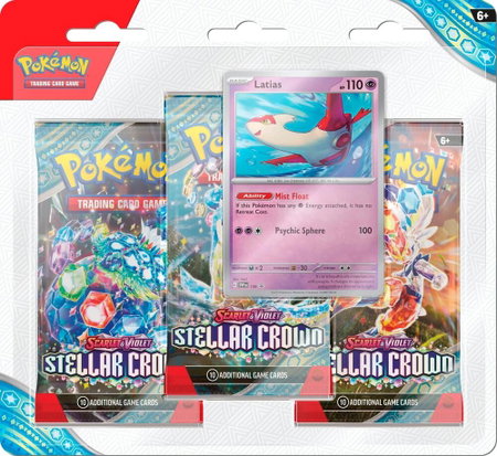 Stellar Crown 3 Pack Blisters [Latias] - SV07: Stellar Crown Pokémon trading card