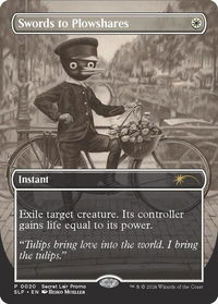 Swords to Plowshares - Secret Lair Showdown (SLP) #20 - Promo Magic: The Gathering Trading Card