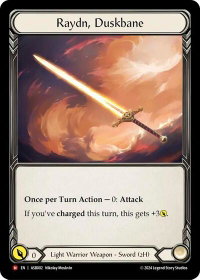 Raydn, Duskbane - Armory Deck: Boltyn  #ASB002 - Majestic Flesh and Blood Trading Card