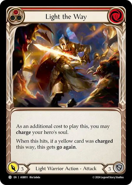 Light the Way (Red) - Armory Deck: Boltyn Flesh and Blood trading card