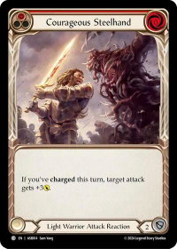 Courageous Steelhand (Red) - Armory Deck: Boltyn  #ASB014 - Common Flesh and Blood Trading Card