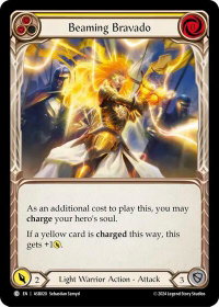 Beaming Bravado (Yellow) - Armory Deck: Boltyn  #ASB020 - Rare Flesh and Blood Trading Card