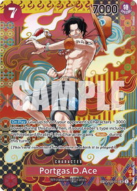 Portgas.D.Ace (SP) - Two Legends (OP08) #OP02-013 - Super Rare One Piece Trading Card