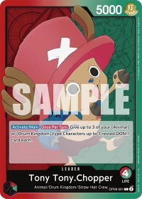 Tony Tony.Chopper (001) - Two Legends (OP08) #OP08-001 - Leader One Piece Trading Card