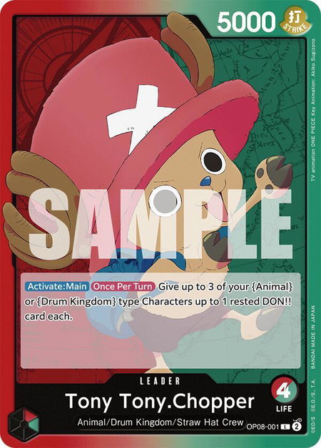 Tony Tony.Chopper (001) - Two Legends One Piece trading card