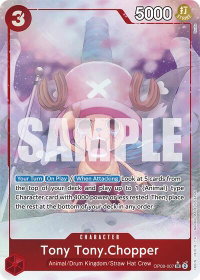 Tony Tony.Chopper (0070) (Parallel) - Two Legends (OP08) #OP08-007 - Super Rare One Piece Trading Card