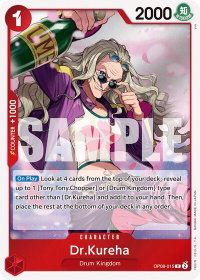 Dr.Kureha - Two Legends (OP08) #OP08-015 - Rare One Piece Trading Card