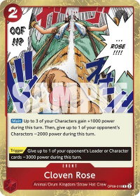 Cloven Rose - Two Legends (OP08) #OP08-018 - Rare One Piece Trading Card