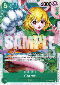 Carrot (023) - Two Legends (OP08) #OP08-023 - Super Rare One Piece Trading Card
