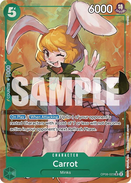 Carrot (023) (Parallel) trading card from Two Legends Carrot (023) (Parallel) - Two Legends One Piece trading card