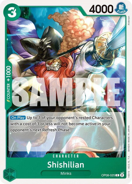 Shishilian - Two Legends One Piece trading card