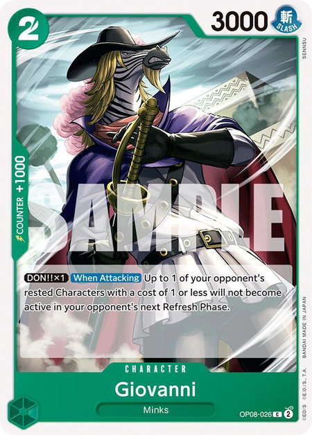 Giovanni - Two Legends One Piece trading card