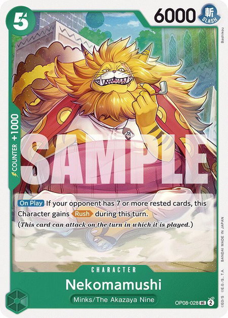 Nekomamushi - Two Legends One Piece trading card
