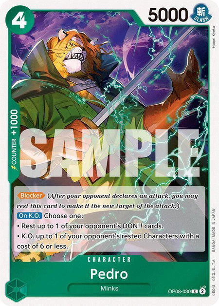 Pedro - Two Legends One Piece trading card