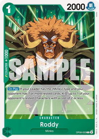 Roddy - Two Legends (OP08) #OP08-033 - Common One Piece Trading Card