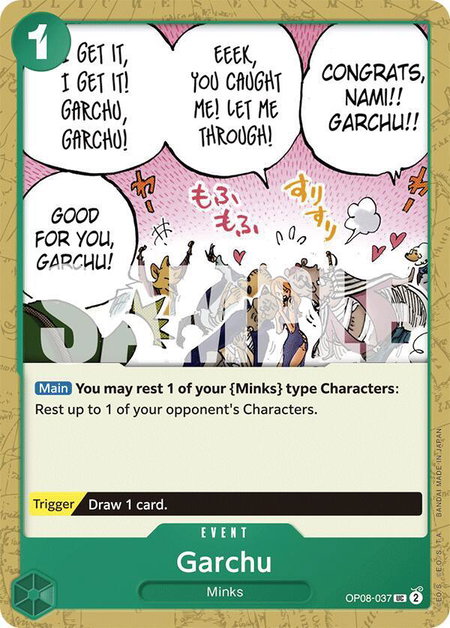 Garchu - Two Legends One Piece trading card