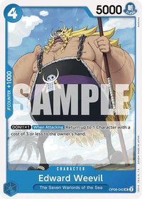 Edward Weevil - Two Legends (OP08) #OP08-042 - Uncommon One Piece Trading Card
