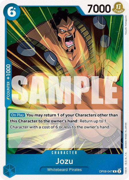 Jozu - Two Legends One Piece trading card