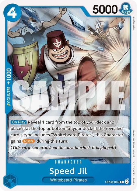 Speed Jil - Two Legends One Piece trading card