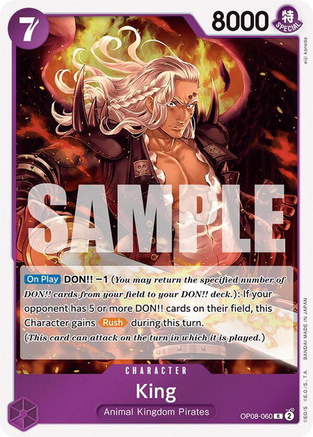 King (060) - Two Legends One Piece trading card
